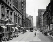 Chicago ca  Madison Street Hotel Brevoort La Salle Opera House The fad for automobiles seems to be growing